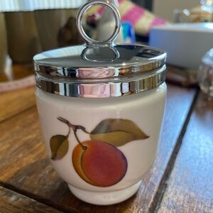 Egg Coddler 1950 Royal Worcester England. EVERSHAM Pattern. EUC no chips,crazing